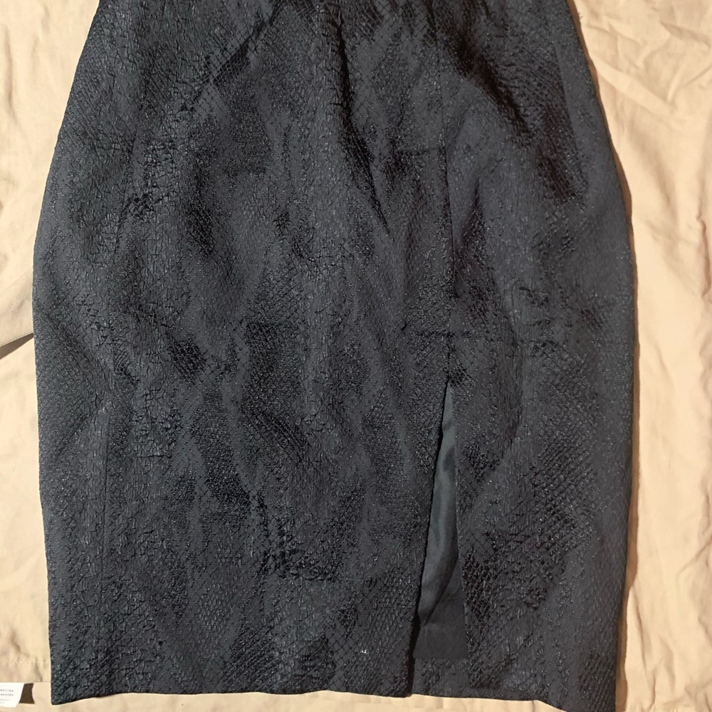 Altuzarra (Target) Black snakeskin pencil skirt